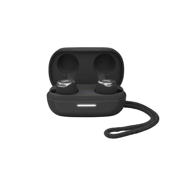 JBL Reflect Flow Pro - Black - Waterproof true wireless Noise Cancelling active sport earbuds - Detailshot 2 image number null
